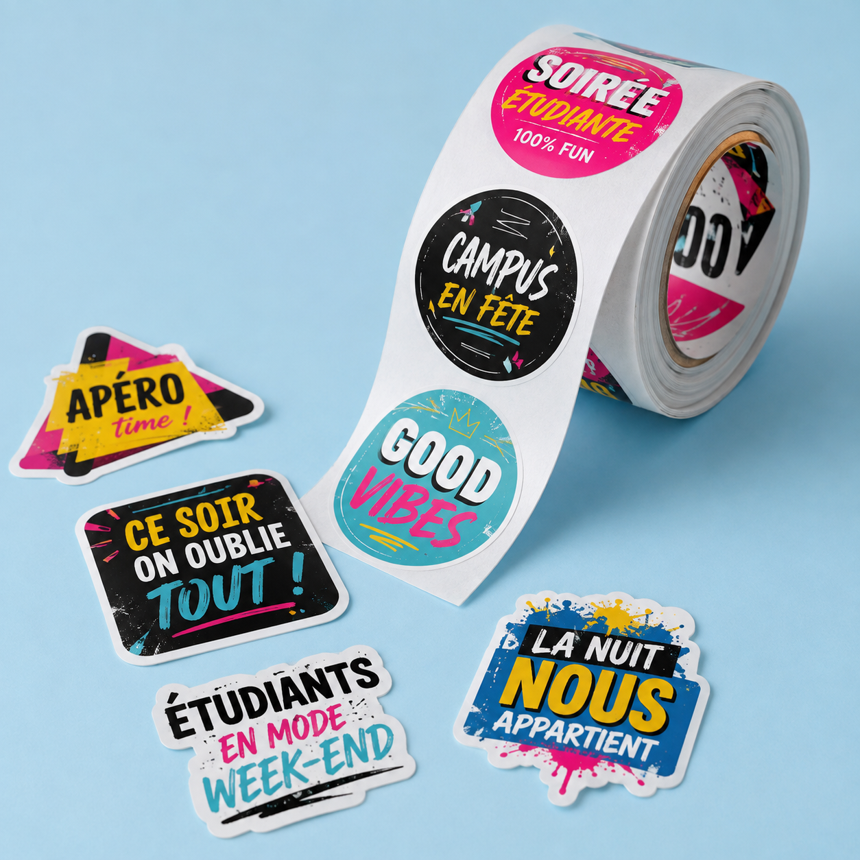 Stickers personnalisés pour associations étudiantes